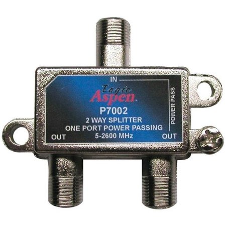 EAGLE ASPEN Eagle Aspen 500308 2-Way 2600 mHz Splitter; Silver 500308